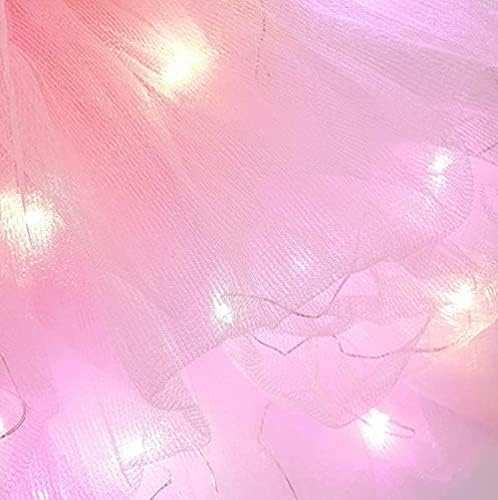 Girls Led Tutu Skirt Light Up Ballet Tulle Skirts Fluffy Dress Up Costume For Halloween Party 2-8 Years Old