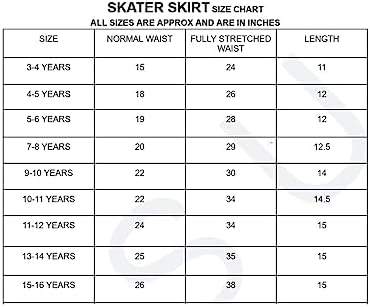 Girls Plain Skater Skirt High Elastic Waist A Line Stretchy School Skirt Casual Multiple Colours