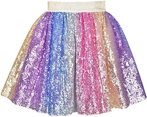Girls Skirt Blue Heart Sequins Sparkling Tutu Dancing Age 2-12 Years
