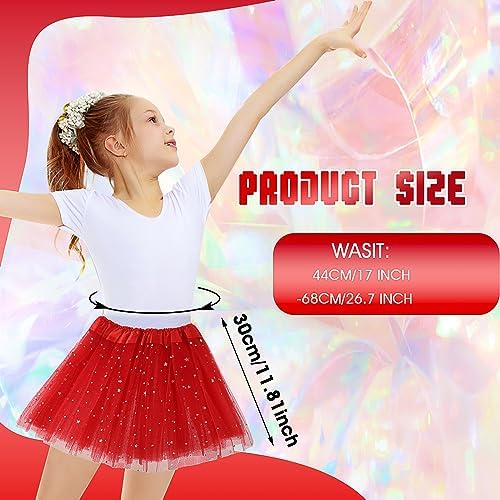 Girls Tutu Skirt With Stars Sequin Little Girls 3 Layers Tutu Skirt Kids Princess Dance Tutu Princess Dress Ballet Skirt