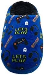 GladRags Boys Gaming Gamer Slipper Mule Blue Size 11-6