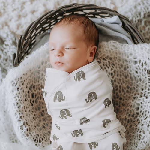 GLLQUEN BABY Baby Swaddle Wraps For 0-3 Months Newborn Oeko-tex100 100% Breathable Organic Cotton Fabric Swadding Blankets 3 Pack(New Grey)