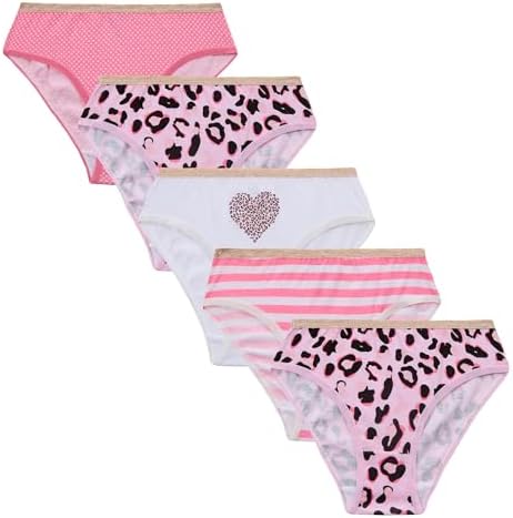 GM Apparel 10 Pack Girls Knickers 100% Cotton Briefs Underpants Underwear Pants - Size 2-13 Years Multicolor