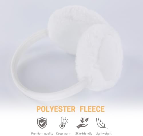 GNEGNI LIFE Ear Muffs Kids Furry Classic Earmuffs Elastic Faux Fur Ear Warmers Comfortable Ear Covers Outdoor Running Girls And Boys