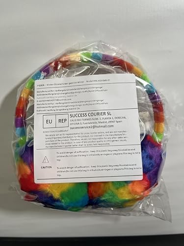 Grafanty Kids Knit Earmuffs Winter Warm Faux Fur Ear Warmers Knitted Earmuffs Cute Outdoor Toddlers Ear Warmer Winter Earmuffs Ear Covers Headband For Boys Girls 3-12 Years Multicolor One Size