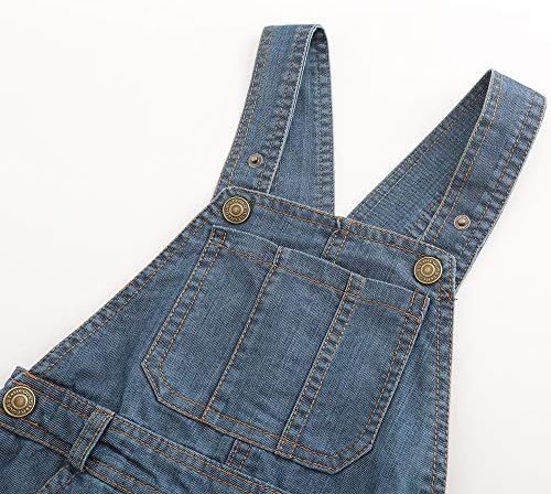 Grandwish Kids Blue Dungarees Boys Denim Bib Overalls 3 Years - 10 Years