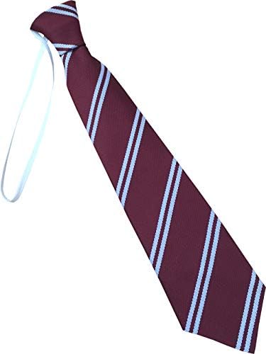 Great British Tie Club Child's Elastic Double Stripe School Ties (Infant/Primary Size)