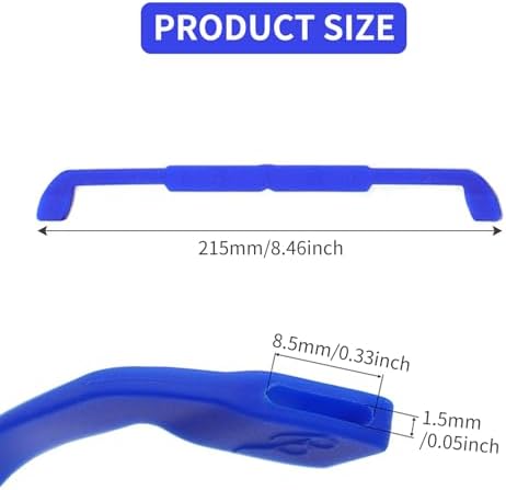 Gurfzcyuoo Glasses Straps For Kids 10Pcs Silicone Eyewear Holder Strap Glasses Head Band Anti-slip Eyewear Retainer Elastic Sports Glasses Band Soft And Durable