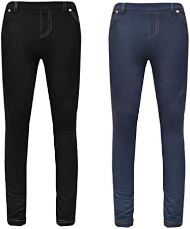 GW CLASSY OUTFIT 2X Girls Kids Skinny FIT Jeans Jeggings Trousers Legging Denim Looks Pants Age 5-13 Years UK Size*