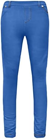 GW CLASSY OUTFIT Girls Jeggings Pants Kids Stretchy Denim Skinny Jeans Fashion Denim Look Fit Leggings UK Size 4-13 Years
