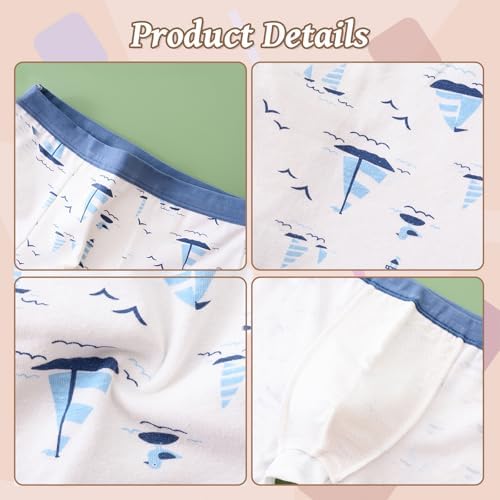 HAGOT 12 Pack Boys Underwear Boxer Shorts Boys Cotton Knickers