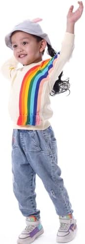 HahaNice Kids Clothes Girls Long Sleeve Tops Rainbow Jumper 18 Months-6 Years