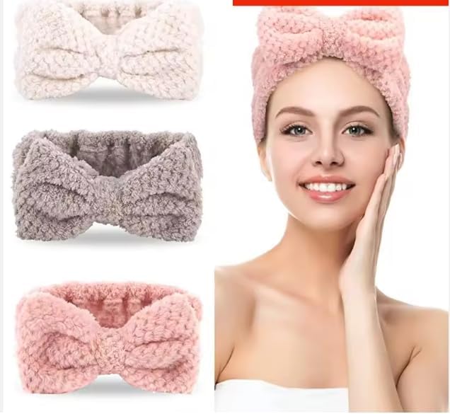 Hair Band Head Band Hair Band For Face Wash Facials. Girls Headbands Wash Makeup Lady Bow Hair Accessories Beauty Salon Headband