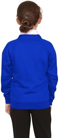 Hamishkane® Boys Girls School Uniform Cardigan Kids Unisex Long Sleeve Button Up Sweater V Neck Jumper With Front Pockets Plain School Cardigans For Girls And Boys Age 2-13 Years
