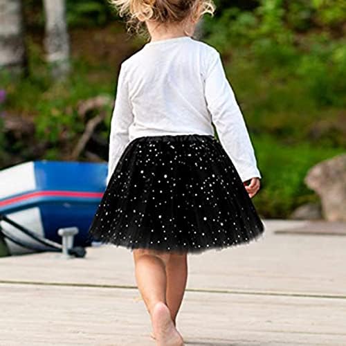 Haptufer Tutu Skirts Star Sparkle Sequin Princess Dresses 3 Layers Ballet Dance Toddler Baby Tulle Tutu Skirt