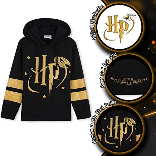 Harry Potter Girls Hoodie Soft Cosy Hogwarts Hooded Sweatshirt - Gifts For Girls