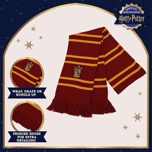 Harry Potter Scarf Scarves For Kids Costume Wizard & Fashion Machine Washable Official Merchandise