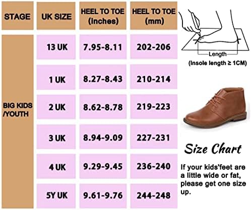 Harvest Land Boys Dress Shoes Lace-up School Shoes Kids Classic Oxford Boots Boys Loafer Flats Hook And Loop Light Comfortable For Toddler Big Kids
