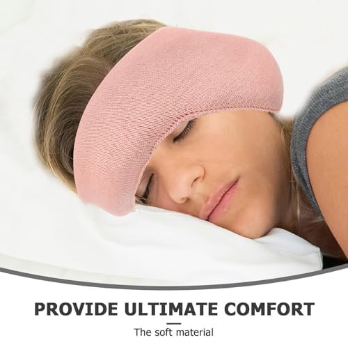 Healeved Fleece Sleep Ear Muffs - Pink Kids Ear Muffs With Soft Fuzzy Lined Noise Cancelling Sleep Ear Warmer Headband 2 In 1 For Travel Study - Winter Warm Ear Muff