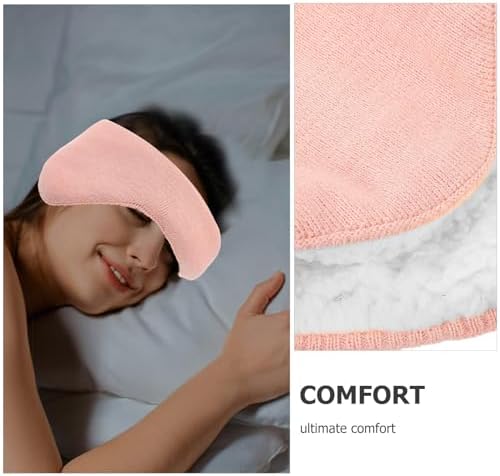 Healeved Fleece Sleep Ear Muffs - Pink Kids Ear Muffs With Soft Fuzzy Lined Noise Cancelling Sleep Ear Warmer Headband 2 In 1 For Travel Study - Winter Warm Ear Muff
