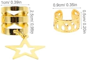 Healvian 36pcs Hollow Hair Rings For Braids Dreadlock Jewelry DIY Hair Accessories For Women Men Secure Fit For Parties Weddings Performances