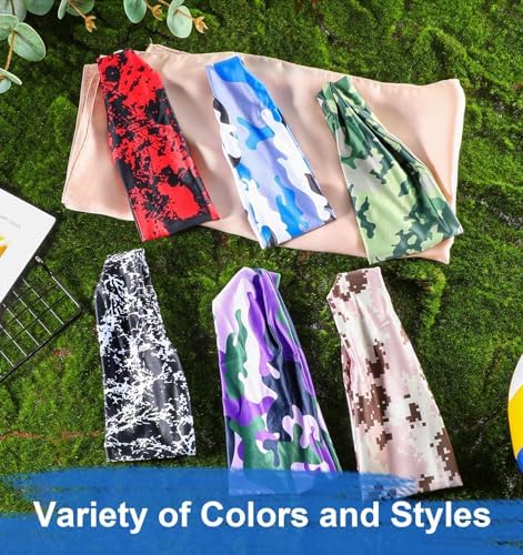 Heasy 6 Pcs Boys' Multicolor Sports Headbands Elastic & Breathable One Size Basketball & Multi-Sport