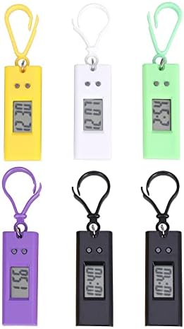 Hemobllo 6pcs Electronic Watch Key Chain Hanging Electronic Watch Badge Gifts for Men Student Keychain ES Pocket Male Digital Men and Women Plastic Small