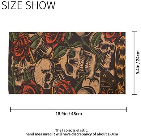 Hengpai Neck Gaiter Man Neck Mask Balaclava Face Mask Bandana Skull Gun Rose