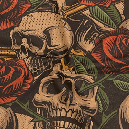 Hengpai Neck Gaiter Man Neck Mask Balaclava Face Mask Bandana Skull Gun Rose