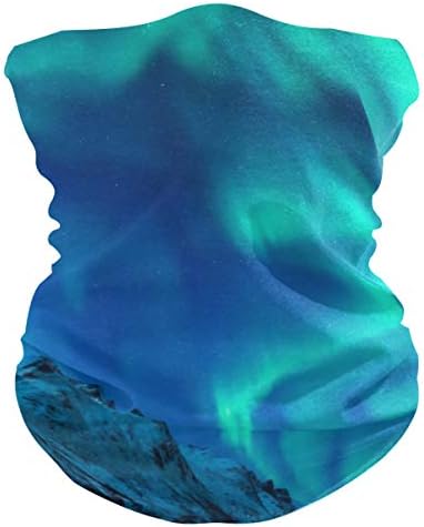 hengpai Neck Gaiter Women Face Scarf Mask-Dust Balaclava Face Mask Bandana Northern Lights Aurora Borealis UK