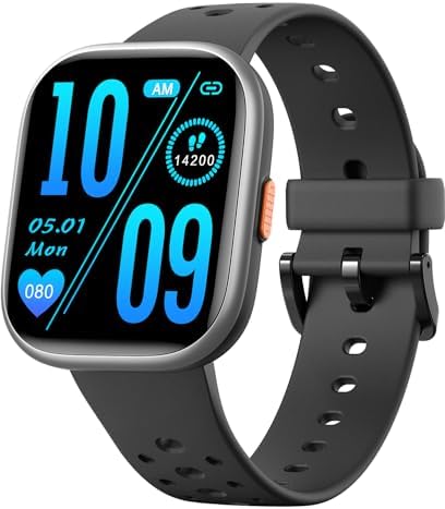 Heroange Kids Smart Watch for Girls Boys IP68 Waterproof Kids Fitness Tracker Watch with 1.83" Face Heart Rate Sleep Monitor 19 Sport Modes Puzzle Games with APP Great Gifts for Teens 6+ Black
