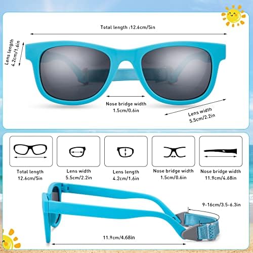 Hifot Kids Sunglasses Boys Girls UV Protection Polarized Baby Rubber Flexible Children Toddler Age 2-7