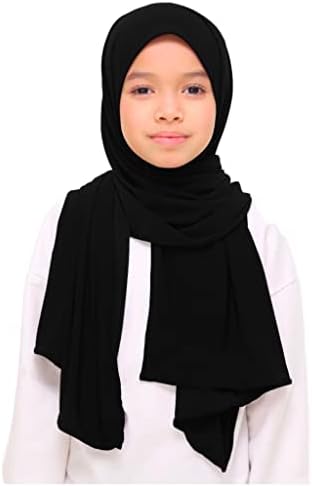 Hijab with Button - Girls Kids Teens Adults