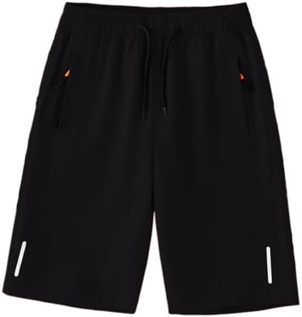 Himcus Boys PE Shorts Kids Football Sports Quick-Dry Gym Activewear Running Shorts with Drawstring Zip Pockets