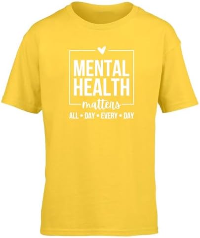 Hippowarehouse Mental Health Matters All Day Every Day Kids Children's Short Sleeve t-Shirt