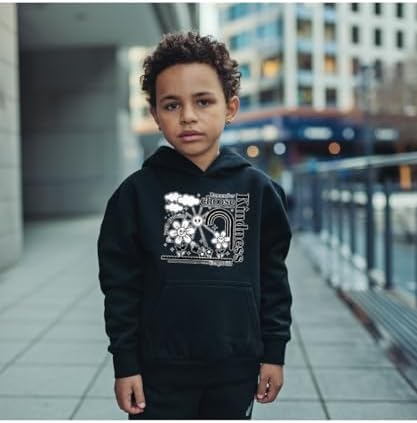 Hippowarehouse Remember Choose Kindness Positive Affirmation Flowers Kids Children's Unisex Hoodie Hooded Top
