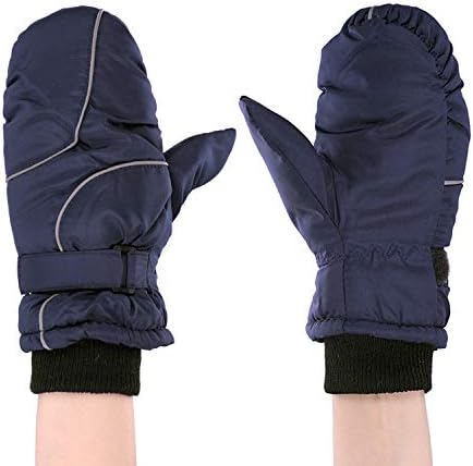 HKSICHENGKEJIUK Kids Ski Mittens Waterproof Snow Gloves Child Winter Thermal Snowboard Mittens Warm Fleece Lined Gloves For Outdoor Skiing Snowboarding Toddler Girls Boys Age 3-6 Years Old