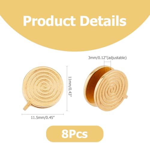 Hobbspring Pressure Earrings For Keloids Stainless Steel Clip Earrings Spiral Non-Pierced Earrings Compression Earrings Ear Cuff Adjustable Keloid Earrings For Women Men Ladies