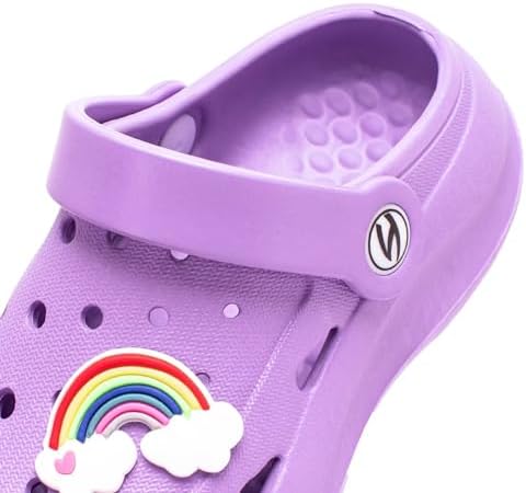 HOBIBEAR Kid's Unsiex Garden Shoes Cute Cartoon Slides Sandals Clogs