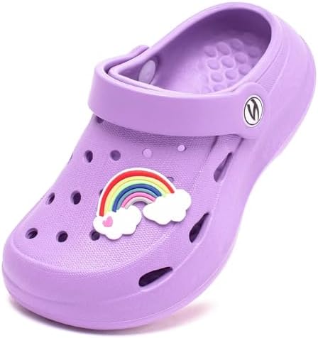 HOBIBEAR Kid's Unsiex Garden Shoes Cute Cartoon Slides Sandals Clogs