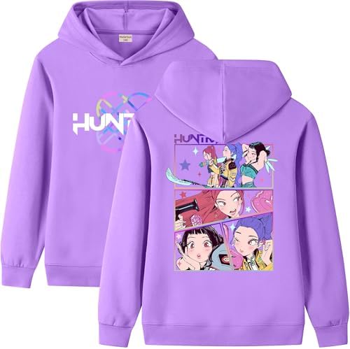 HodarSun Girls Hoodies Pullover Hip Hop Tops Streetwear Fashion Print Long Sleeve Hooded Sweatshirt for Kids