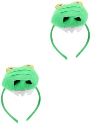 Holibanna 2pcs Cartoon Dinosaur Headband Animal Hair Decor Soft Photo Prop for Halloween