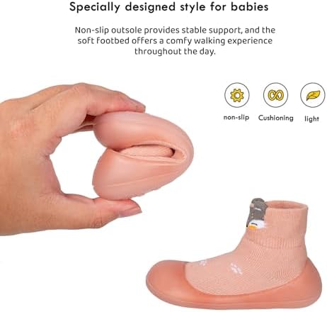 Holimaid Baby Sock Shoes For First Walkers Breathable Non-Slip Soft Comfortable Toddler Shoes