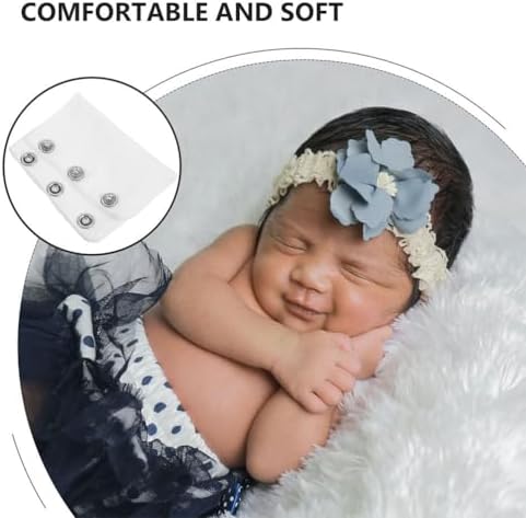 Homoyoyo 4PCS Baby Bodysuit Extender Infant Vest Extenders Universal Baby Jumpsuit Accessories For Growing Boy Girl - 4.13 X 3.14Inch