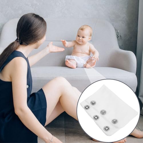 Homoyoyo 4PCS Baby Bodysuit Extender Infant Vest Extenders Universal Baby Jumpsuit Accessories For Growing Boy Girl - 4.13 X 3.14Inch