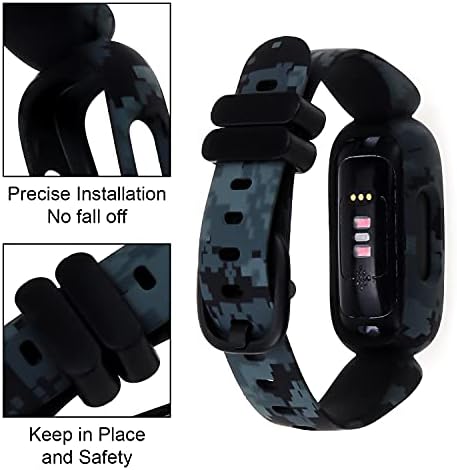 Honecumi Ace 3 Straps Compatible With Fitbit Ace 3 Watch Bands For Kids Children Girls Boys Colorful Skin-Friendly Ace 3 Watch Strap Wristband Bracelet Replacement Accessory For Boy Girl Gift