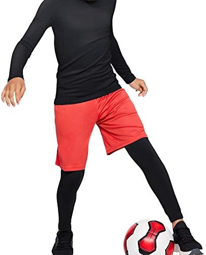 HOPLYNN Youth Boys' Compression Leggings Athletic Shirt Tights Top Base Layer Set Sports Youth For Kids