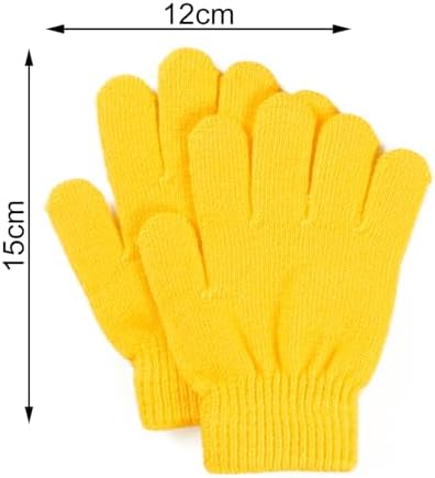 HshDUti Kids Knitted Magic Gloves Teens Warm Winter Stretchy Full Fingers Gloves Kids Magic Winter Gloves For Baby Girls