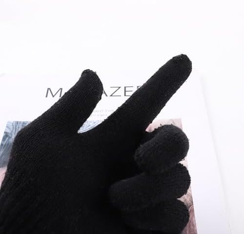 HshDUti Kids Knitted Magic Gloves Teens Warm Winter Stretchy Full Fingers Gloves Kids Magic Winter Gloves For Baby Girls