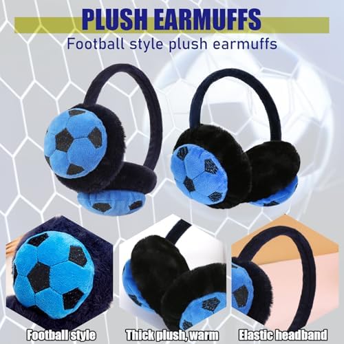 HTTDSLF Ear Muffs Earmuffs Ear Warmers Kids Ear Muffs Ear Muffs Kids Fluffy Earmuffs Kids Earmuffs Boys Ear Muff Winter Neck Warmer Kids Boys Gloves Cute Cartoon Football Earmuffs For Boys